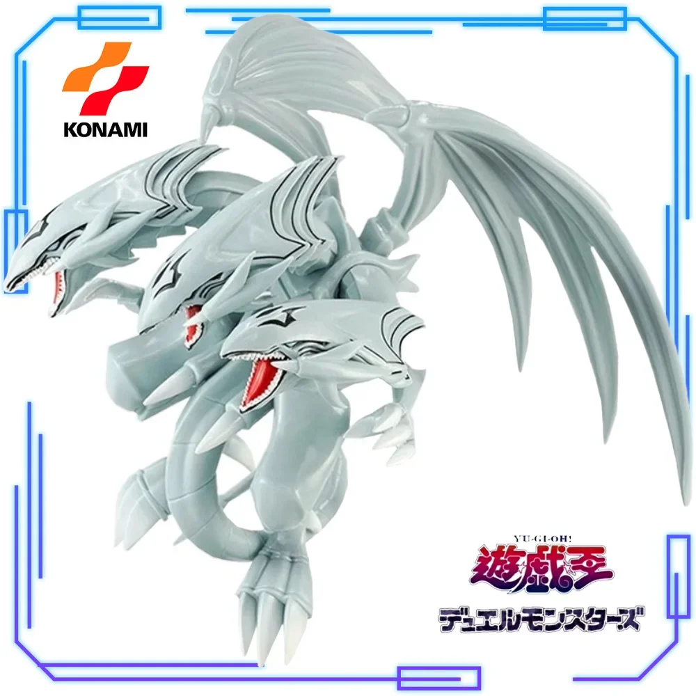Auf Lager KONAMI Original Echtes Anime Yu-Gi-Oh! Duel Monsters Blue-Eyes Ultimate Dragon 20 cm große Modellspielzeugfiguren als Geschenk