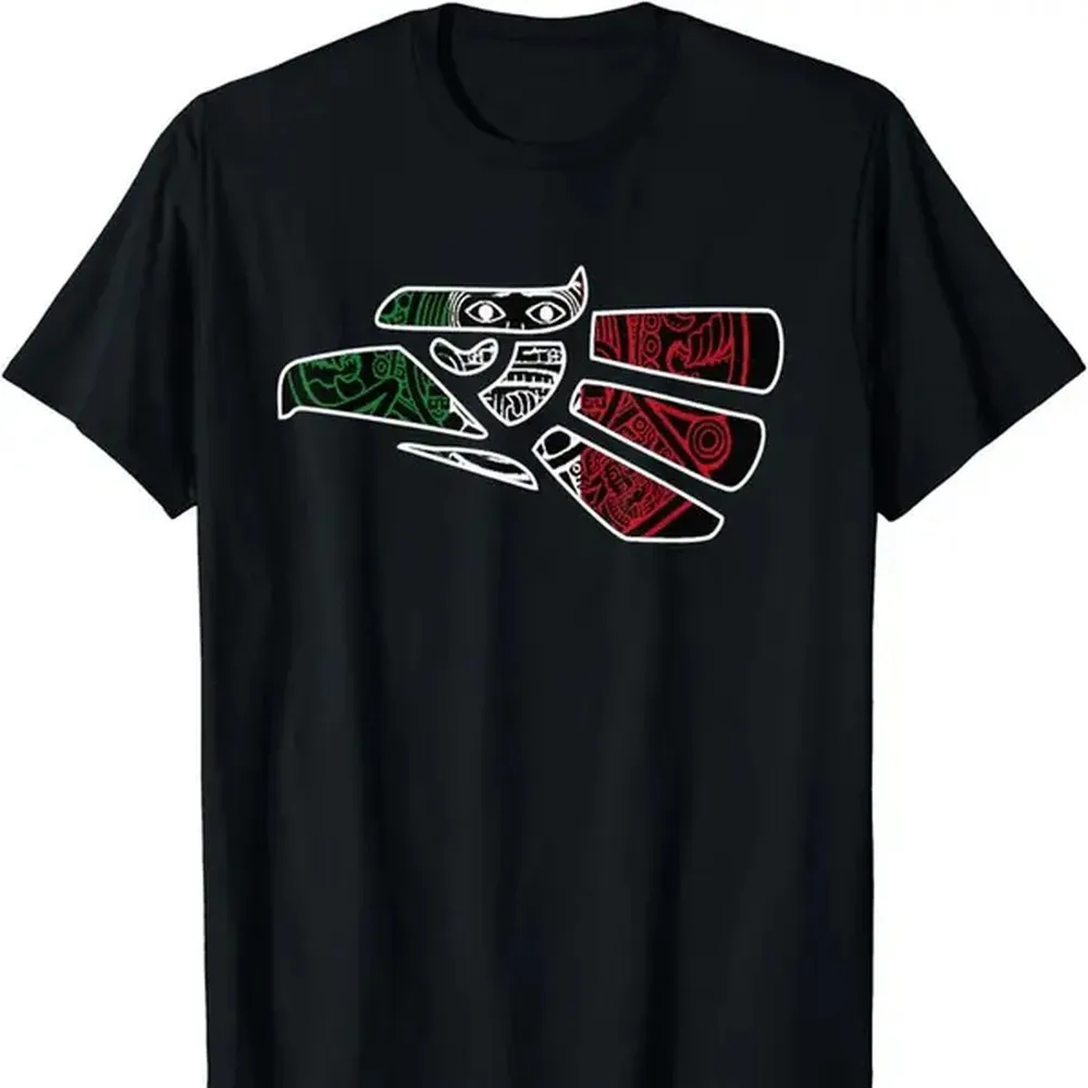 100% Cotton [100% Cotton] Hecho En Mexico Aztec Calendar Mexican Eagle T-Shirt Menswear Top Golf Gift T-Shirt For Men And Women