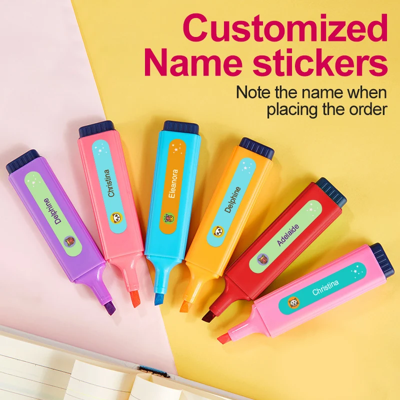 

Personalized Durable Name Labels for Kids' Backpacks & Lunch Containers - Custom Waterproof Stickers with Trendy Patterns