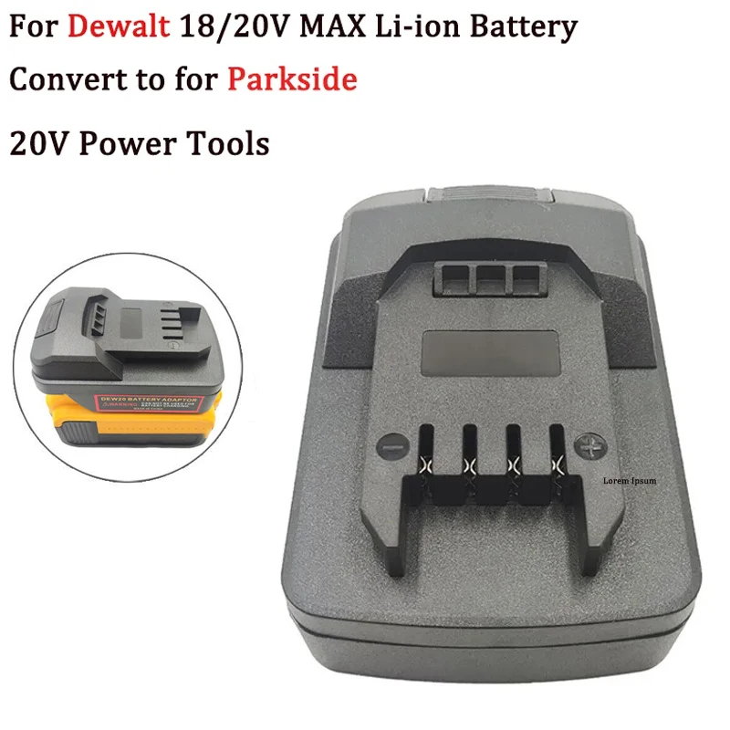 Battery Adapter for DeWalt 18V 20V Lithium Battery Convert To For Parkside 20V Cordless Power Tools Portable Converter