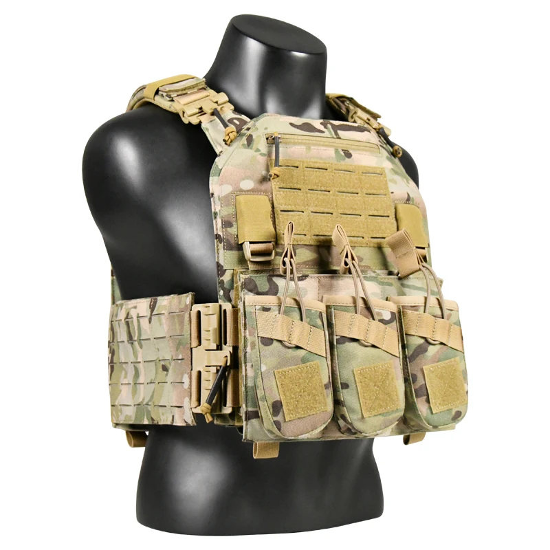 

1000D Nylon Drable Black Molle System Triple 762 Competition Mag Pouch for Plate Carrier for Sale