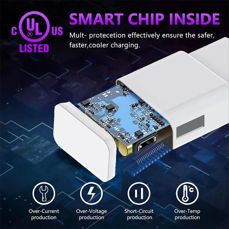 US-Stecker für Samsung 15W Schnellladegerät Netzadapter 9V 1,67A Schnellladekabel Typ-C für Galaxy S10 S9 S8 Plus A3 A5 A7 2016 – Detail 5