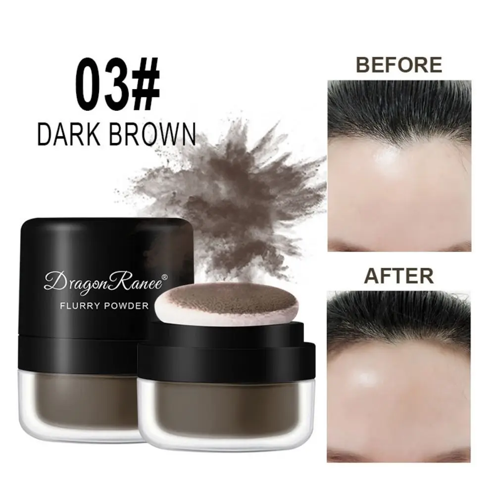 Hairline Repair Hair Line Powder Thin Powder Instantly Fluffy Powder No-wash with Puff Forehead Filling Powder Dry Hair