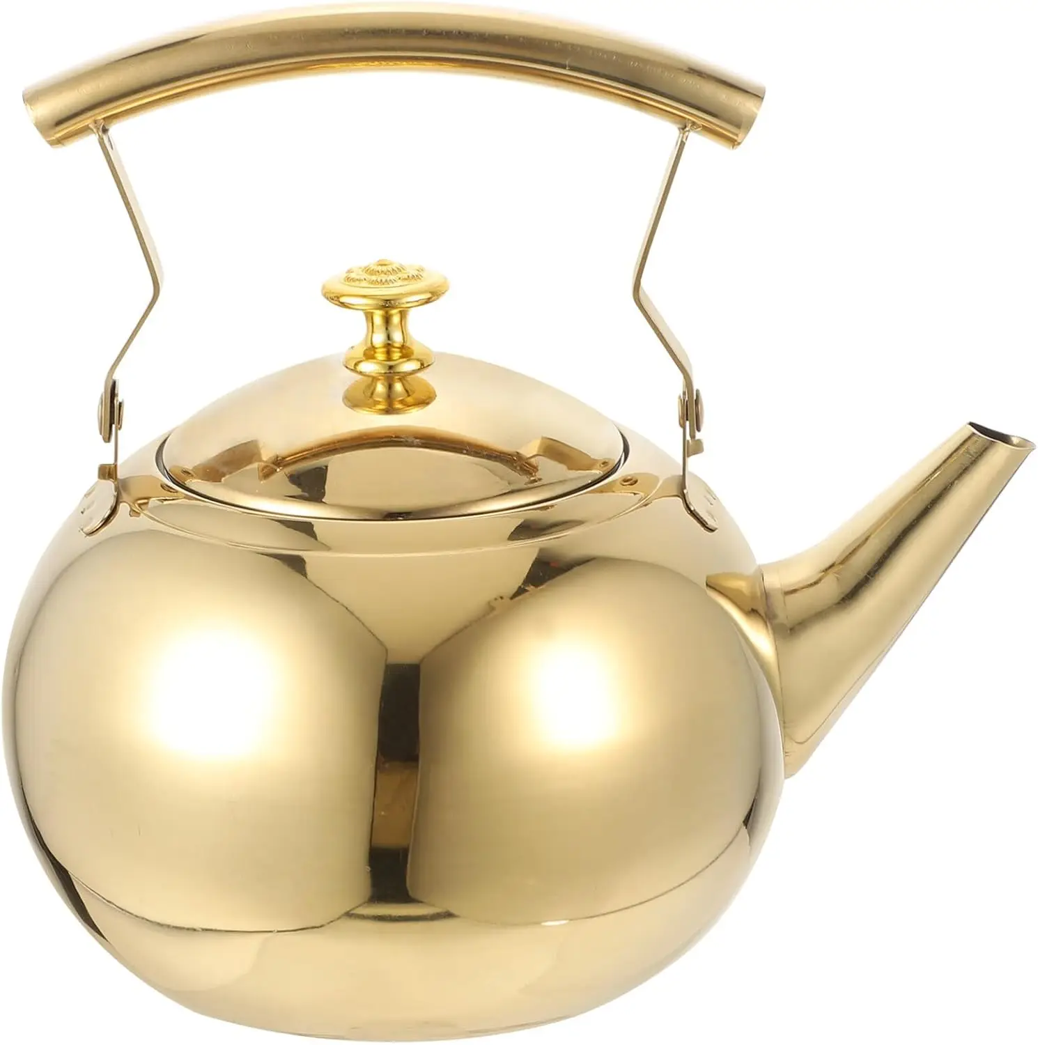 

Stainless Steel Tea Kettle 1.5L Stovetop Tea Kettle, Classic Tea Kettle Food Grade Stainless Steel Teapot for Stove Top with Inf