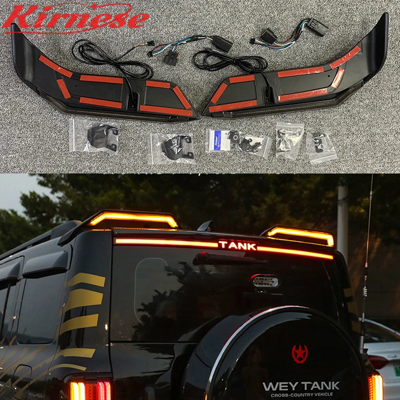 

LED Rear Trunk Spoiler Tail Light for Jeep Wrangler JK 2007-2018 Reversing Driving Brake Lamp with Turn Signal