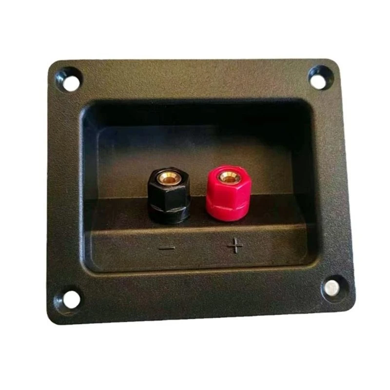 

B2EF Black Discovermals Connectors Square Box с 2 банановыми позолоченными стереоэоэлемы