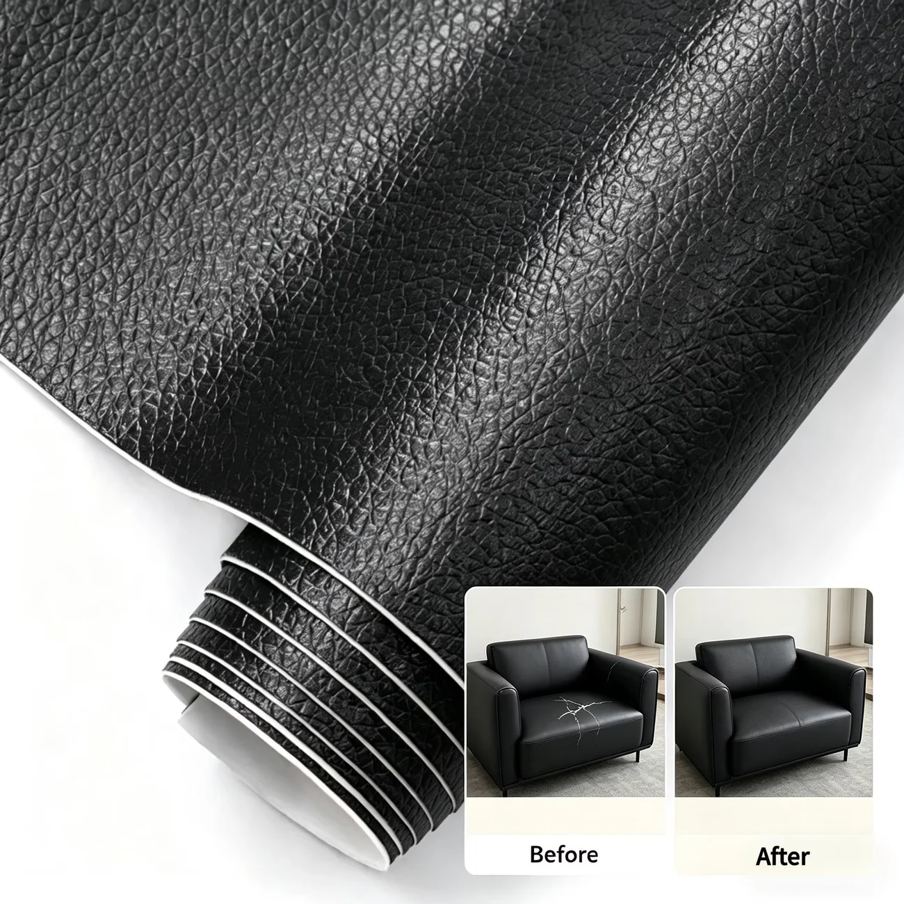 Multi-Functional Self-Adhesive PU Leather Repair Patch Suitable For Home Sofas Beds And Car Seats - Scratch Repair Patch.