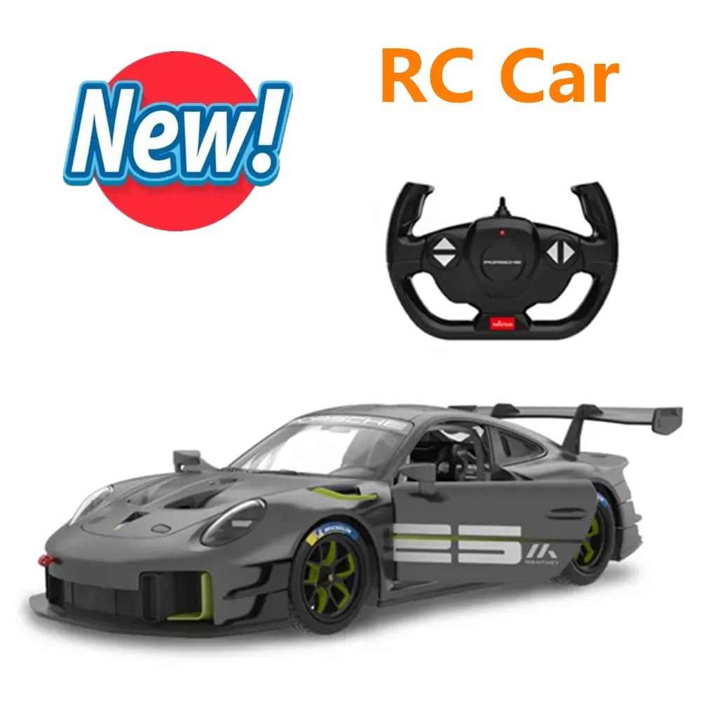 

RC Cars 2.4G Radio Control Cars 911 GT2 Vehicle With LED Lights Rechargeable Battery Manually Open The Car Door