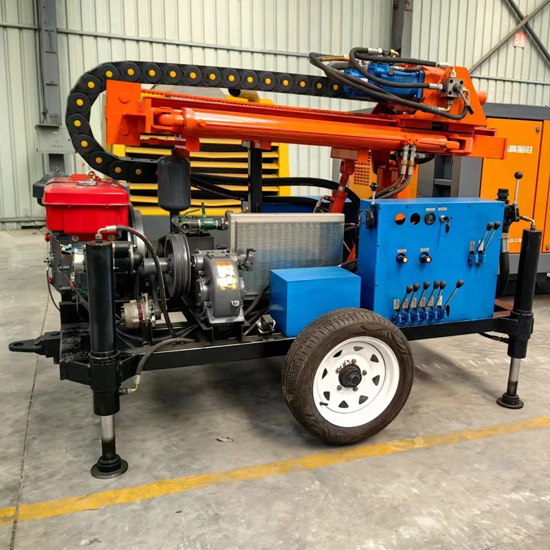 Crawler Hydraulic 100m Water Well Drilling Rig Machine Portable 150m Deep Water Well Borehole Drilling Rig Machine