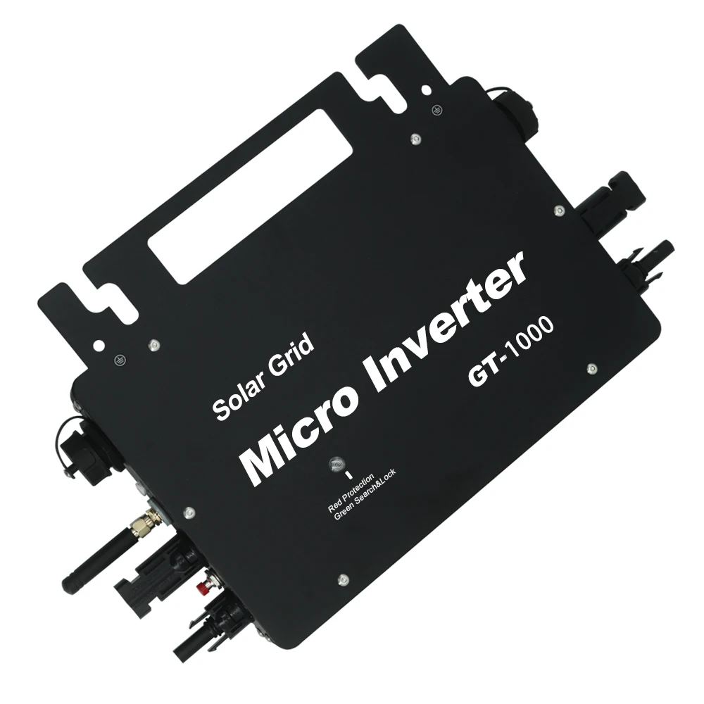 Microinversor de energía Solar MPPT, 1000W, para balcón residencial, fábrica con aplicación rastreadora