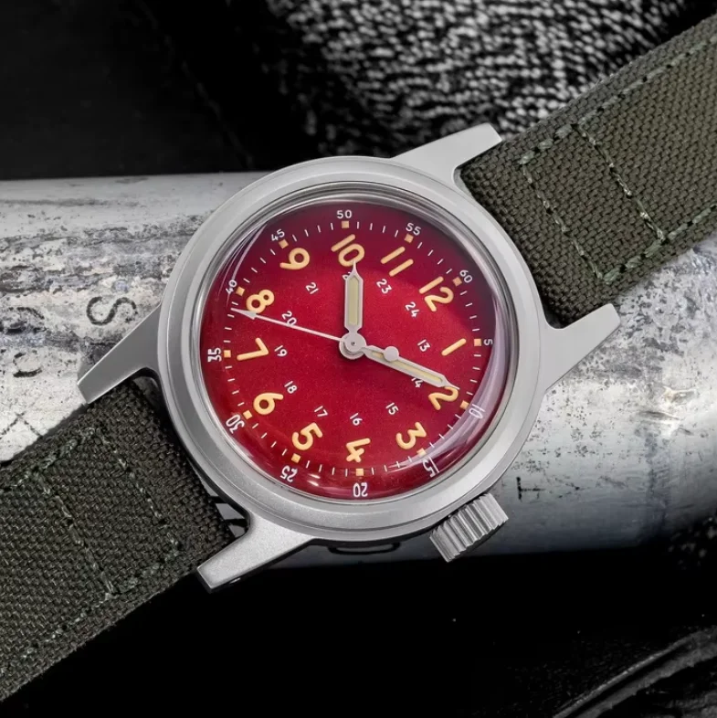 THORN Men Automatic Watch Pilot 36MM Mechanical Wristwatch 150M Waterproof C3 Luminous Dial Sapphire Mirror NH35 Sport