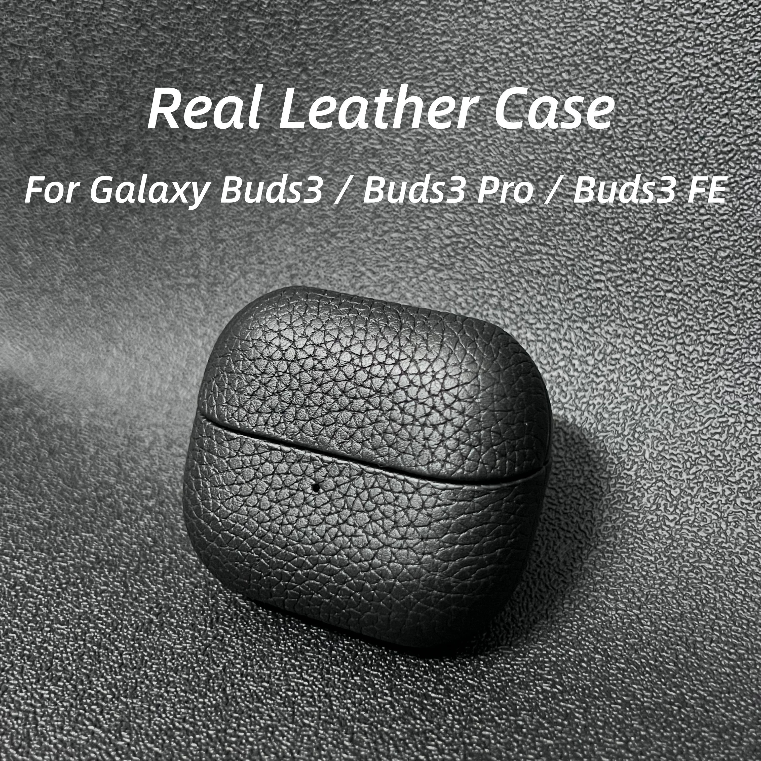 

For Galaxy Buds3 / Buds3 Pro / Buds3 FE Leather Case Business Earphone Cases For Galaxy Buds3 FE Generation Cover