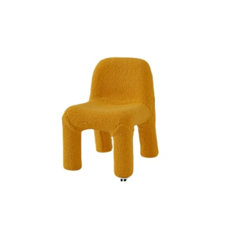 Plastic Chair Minimalist Velvet Children Stools Home Living Room Shoe Changing Stools