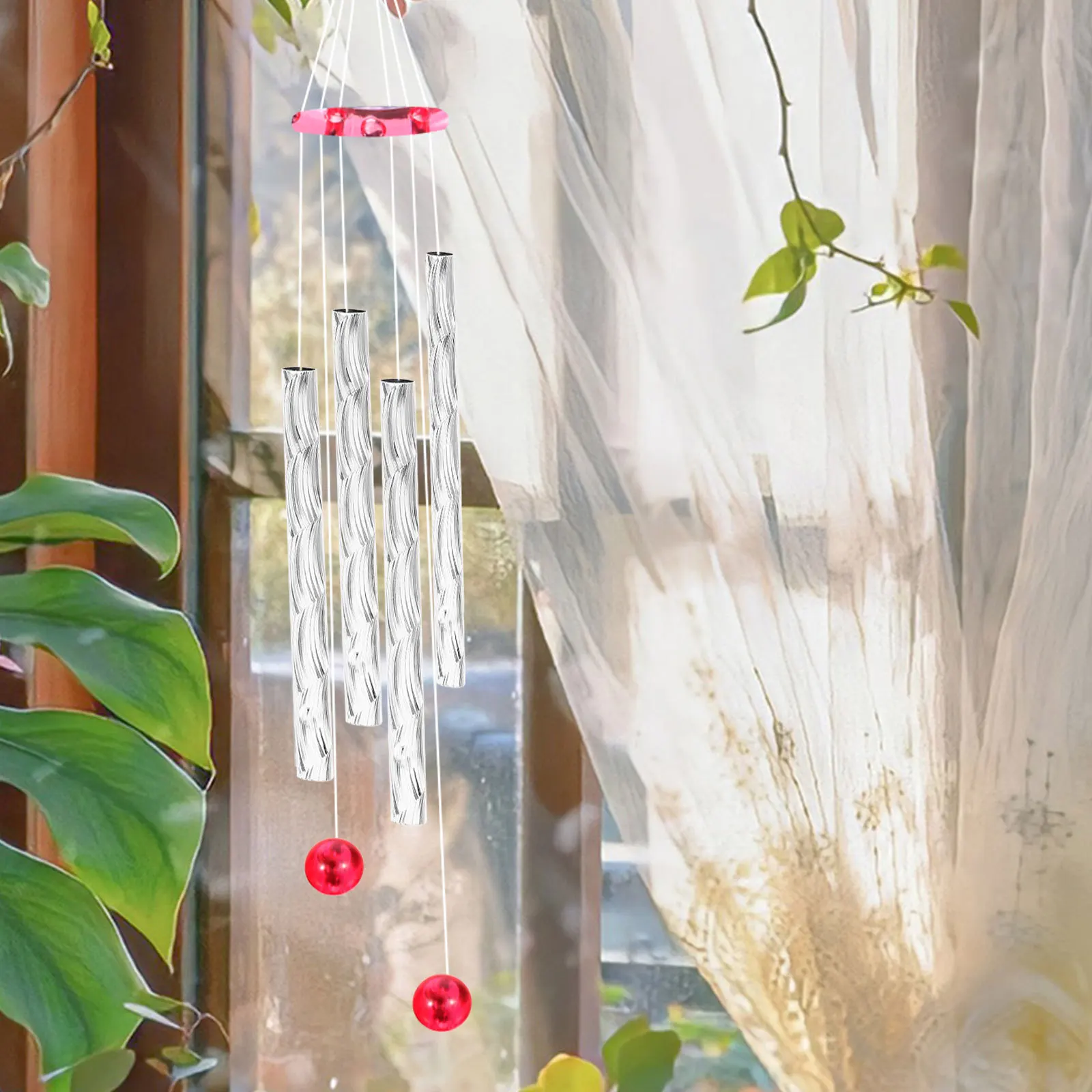 20 قطعة أنابيب الرياح المعدنية DIY استبدال أجزاء لملحقات جرس الرياح صياغة أنابيب حديقة معلقة الديكور #2