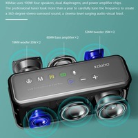 XDOBO X8 Max 100W Super Power Wireless Bluetooth Speaker TWS Subwoofer Power Bank Function Boom Box for PC Support USB/TF/AUX