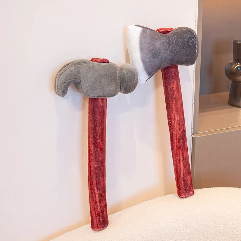 40cm Simulation Household Use Tool Plush Doll Lifelike Axe Claw Hammer Plush Toy Home Decoration Gift For Boys And Girls