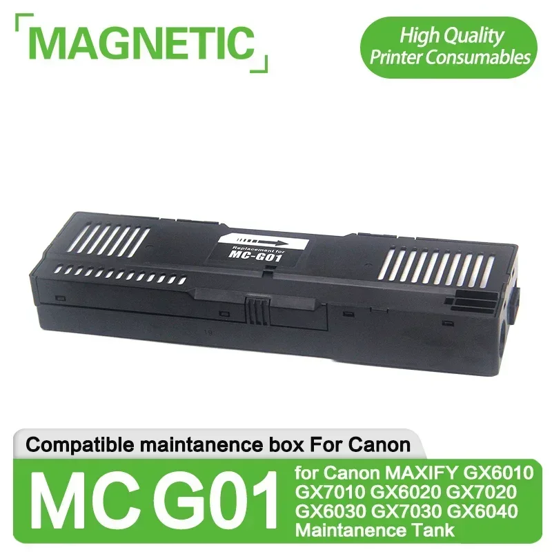 MC-G01 maintanence box For Canon MC G01 for Canon MAXIFY GX6010 GX7010 GX6020 GX7020 GX6030 GX7030 GX6040 Maintanence Tank