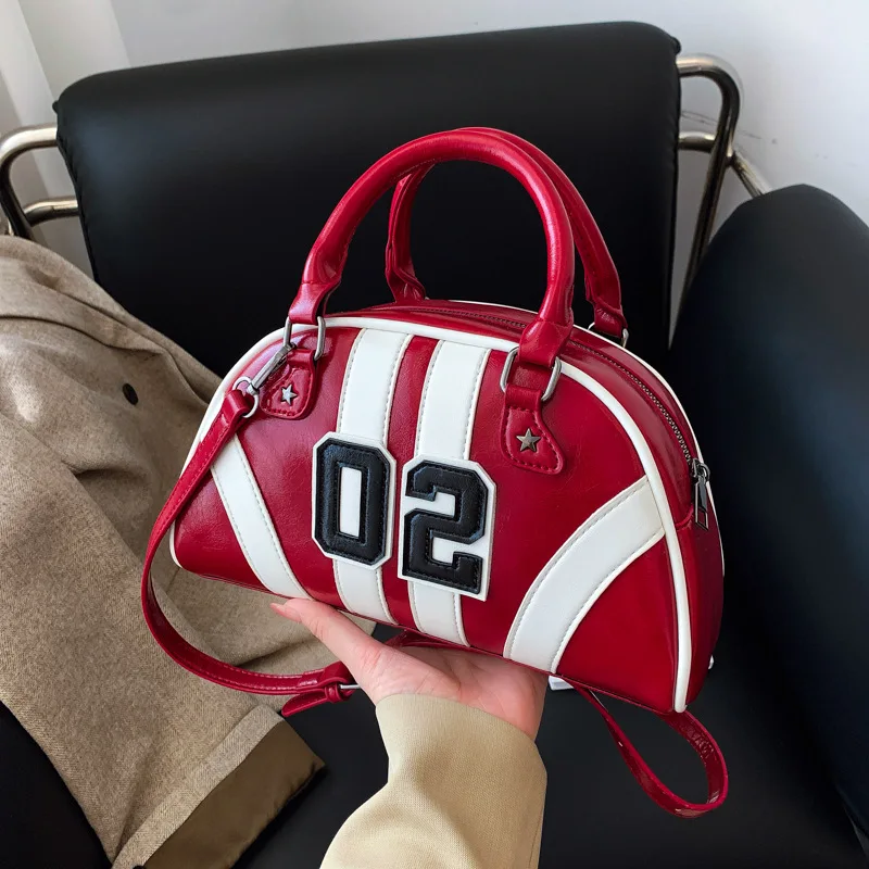 

2025 New Korean Style Fashion Splicing Small and Versatile Handbag for Women's Casual Single Shoulder Pillow Bag y2k сумка bolsa