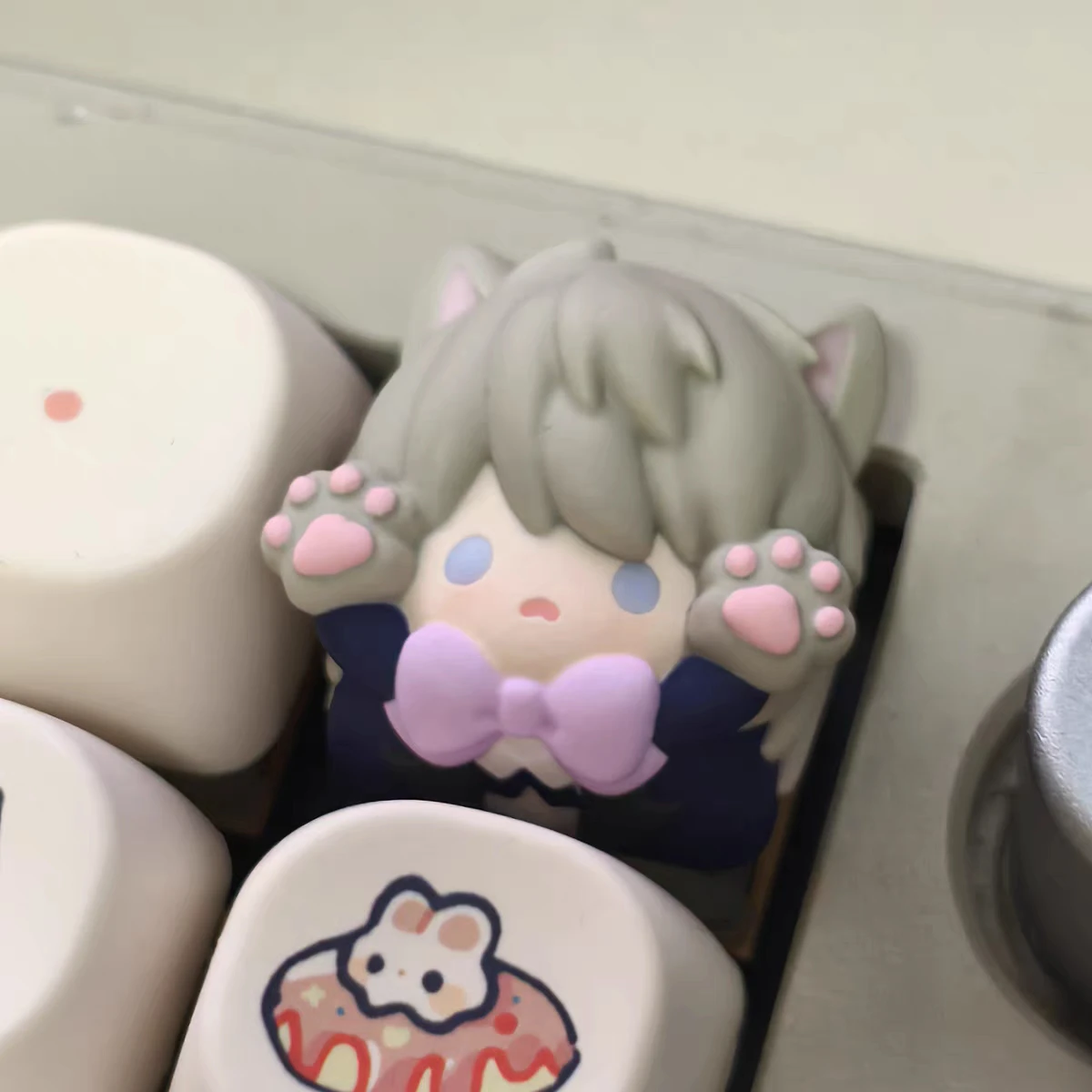 

Колпачки для клавиш в стиле аниме Love and Deepspace Xavier/Zayne/Rafayel/Sylus/Caleb, колпачки для косплея с котом на заказ, колпачки для механических клавиатур, подарки