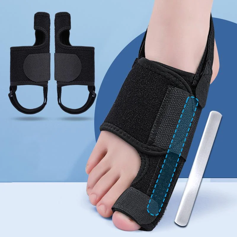 1/2pcs Bunion Corrector Big Toe Separator Pain Relief Straightener with Splint Pad with Adjustable Strap Hallux Valgus Brace