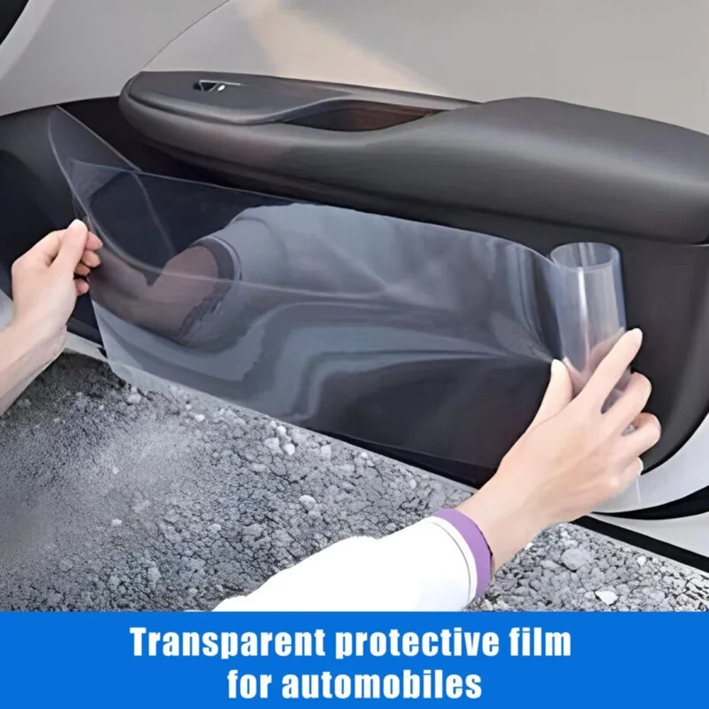 Car Protective Film Transparent PU Film Car Scratch Wrap Multi-Use Paint Film Car Threshold Lacquer Anti-kick Sticker Film Decor