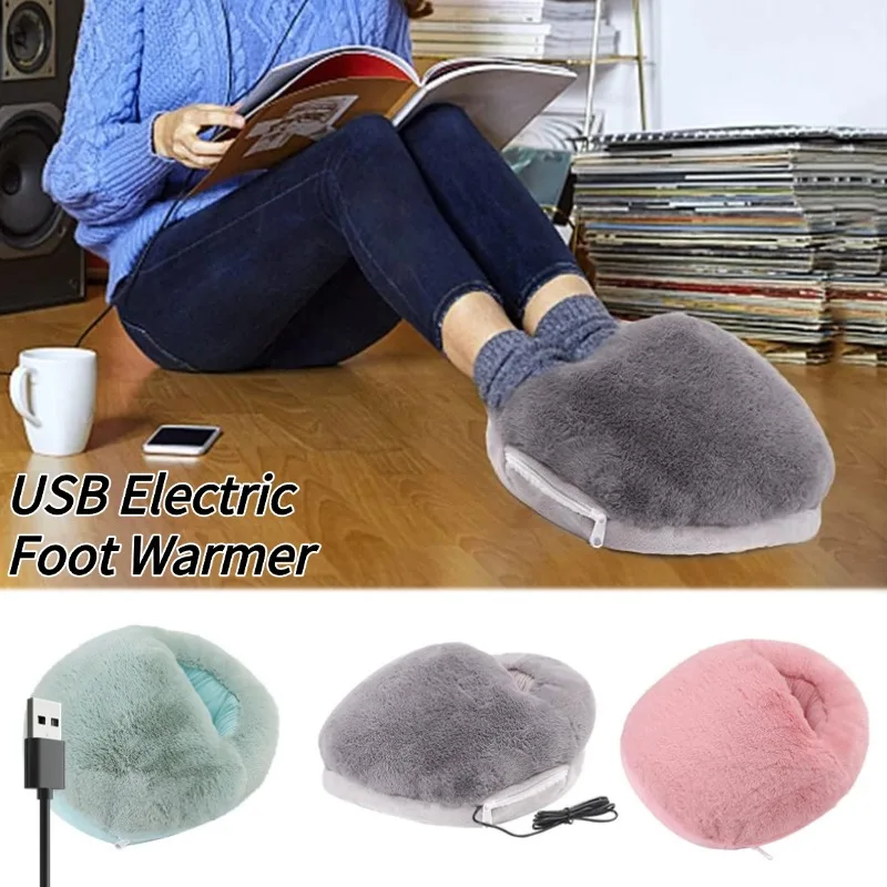 Usb inverno elétrico pé mais quente temperatura constante almofada de aquecimento bota elétrica pé mais quente lavável pés mais quente para casa quarto