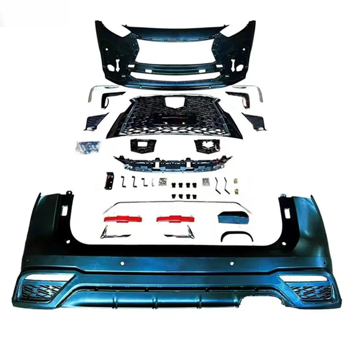 

Car Conversion facelift Body kit For Toyota Highlander 2022+ Upgrade To LX600 bumpers BodyKit.