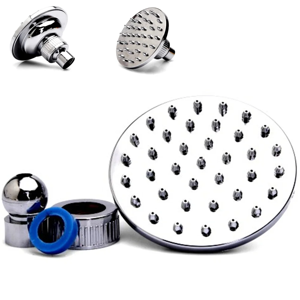 

1SET FOR Thick All Stainless Steel Head Shower Head Bath Bathroom Water Saving Top Spray