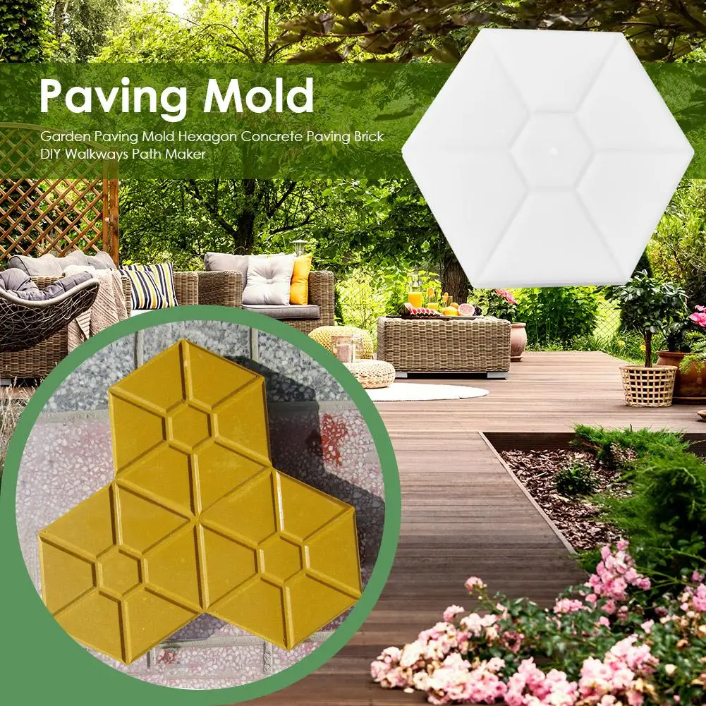 Garden Path Maker Cement Brick Paving Mold Courtyard Road Concrete Pavement Tool