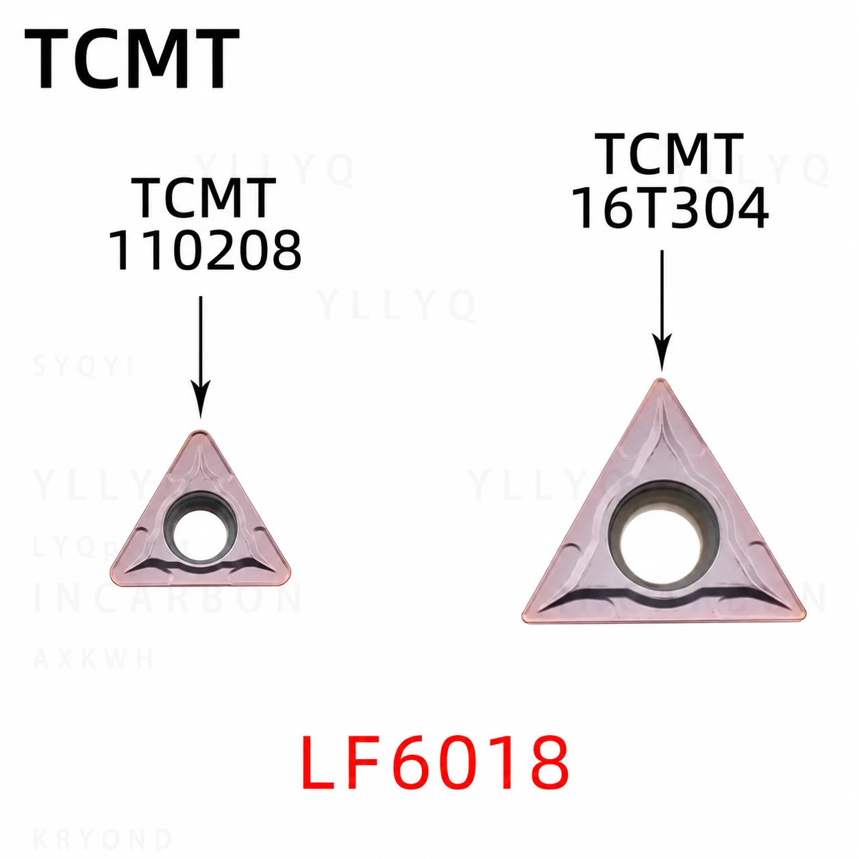 

TCMT090204 TCMT110204 TCMT110208 TCMT16T304 TCMT16T308 LF6118 LF6018 Carbide Inserts CNC Lathe Turning Tools Cutter