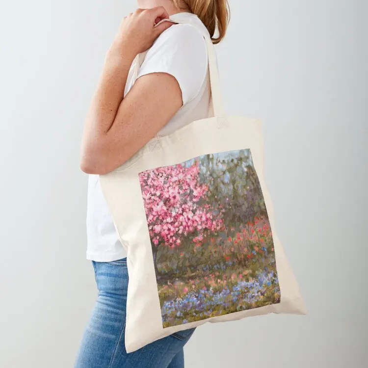 

Pink Spring Tote Bag cloth bag woman Handbags shopping trolley bag tote university