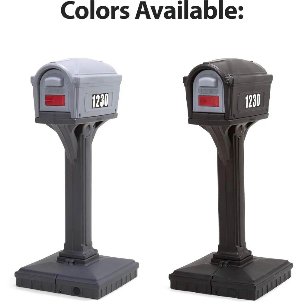 American Home 42002R-04 Dig-Free Easy Up Classic Mailbox – Schwarz