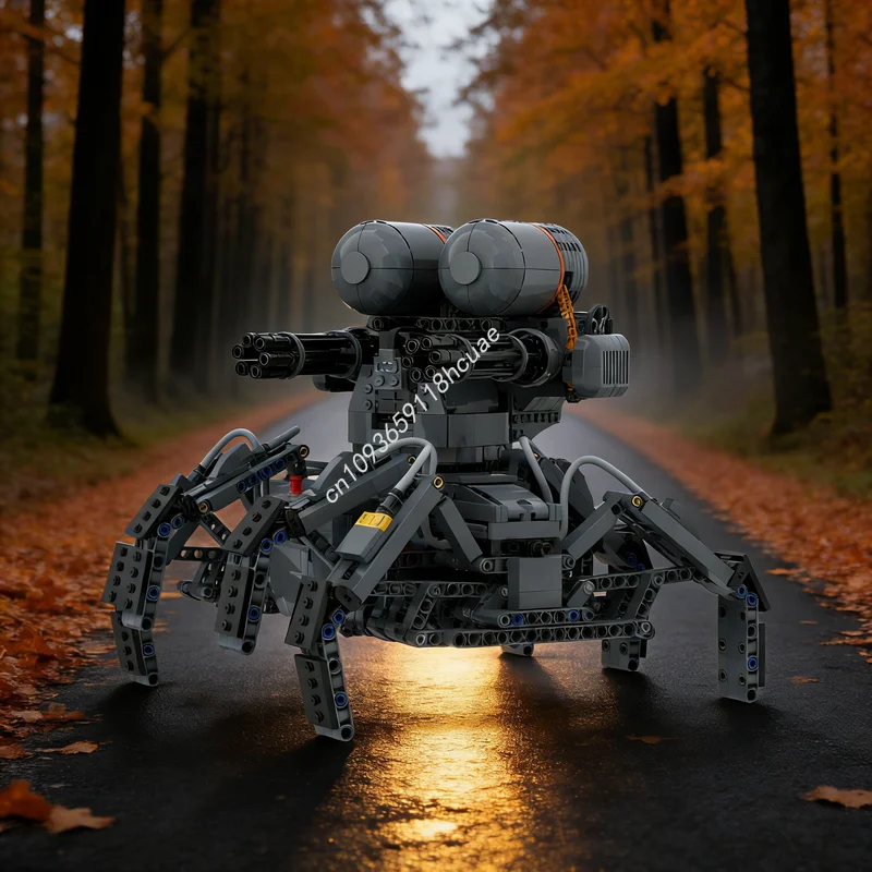 

1576pcs MOC Technical Eight Legged Walking Combat Droid Klann Model Building Blocks Construction Toy Christmas Gift Education