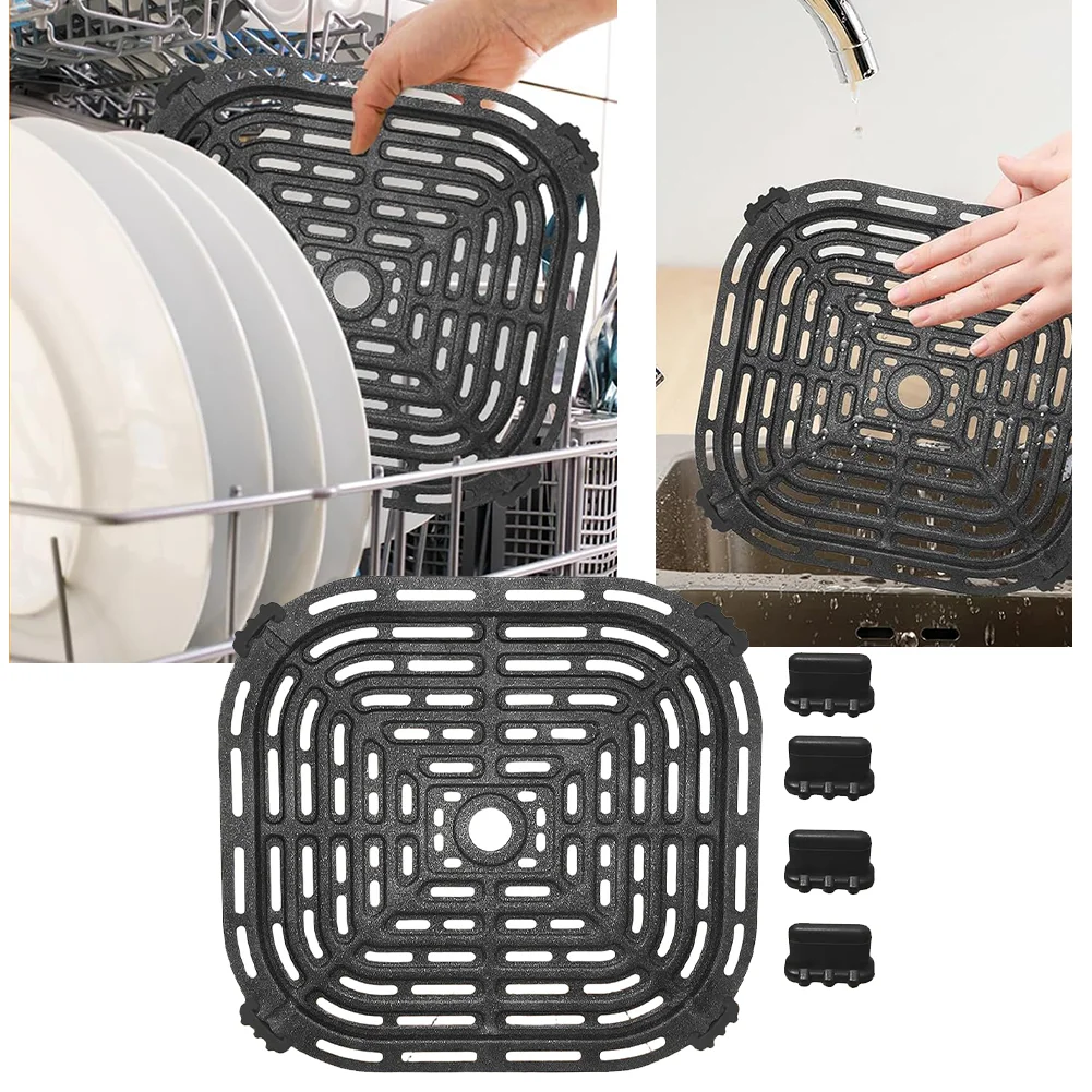 

1PC Air Fryer Grill Pan For 6 Quart Air Fryer Replacement Rack Parts For Quart Paris Air Fryer Replacement Air-Fryer Accessory