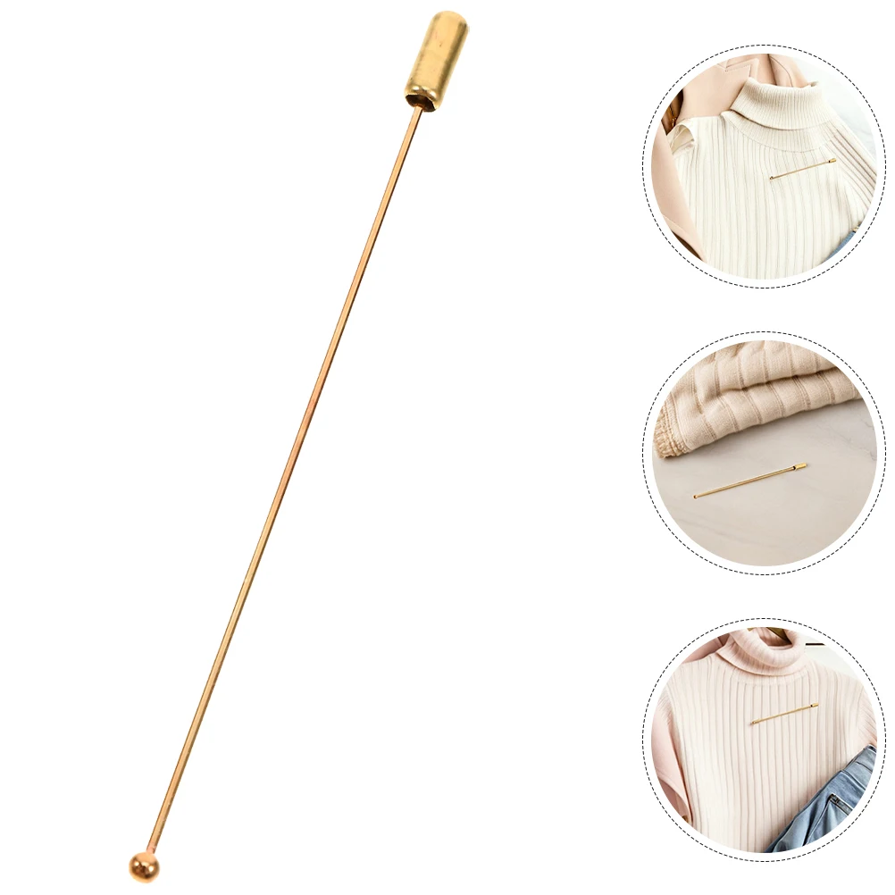 

20 Pcs Brooch Pin Diy Jewelry Findings Boutonniere Pins with Stopper Hat for Crafts Bottom Bracket