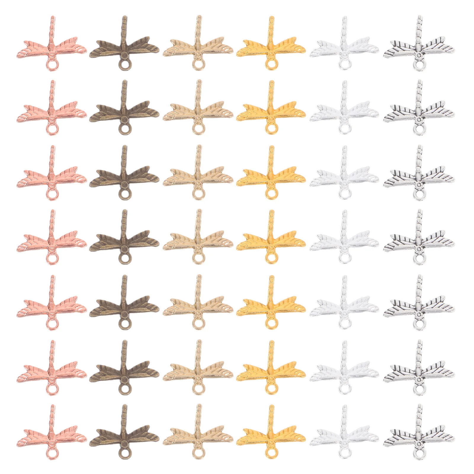 120Pcs Dragonfly Charms Vintage Alloy Pendant Jewelry Findings for DIY Necklace Earrings Bracelet Crafting