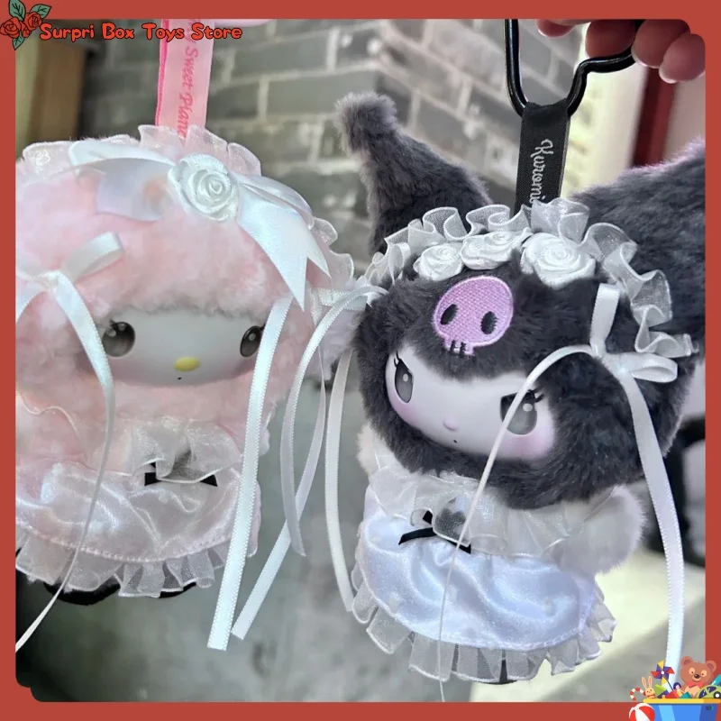 

New Genuine Sanrio Rose Garden Vinyl Plush Pendant Blind Box Kawaii Bag Charm Trendy Toys Mystery Box Figures Doll Gift For Girl