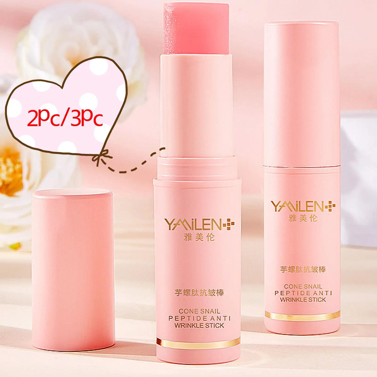 2pcs/3pcs Collagen Multi Balm Stick Wrinkle Bounce Anti-Wrinkle Brighten Tone Korean Moisturizing Balm Multi Cream Dull Cosmetic