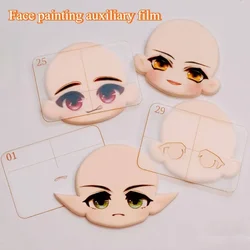 Clay Cookies Face Eye/mouth/eyebrow Painting Mold DIY Hand Painted Anime Character Face Details Decorative Painting Clay Molds