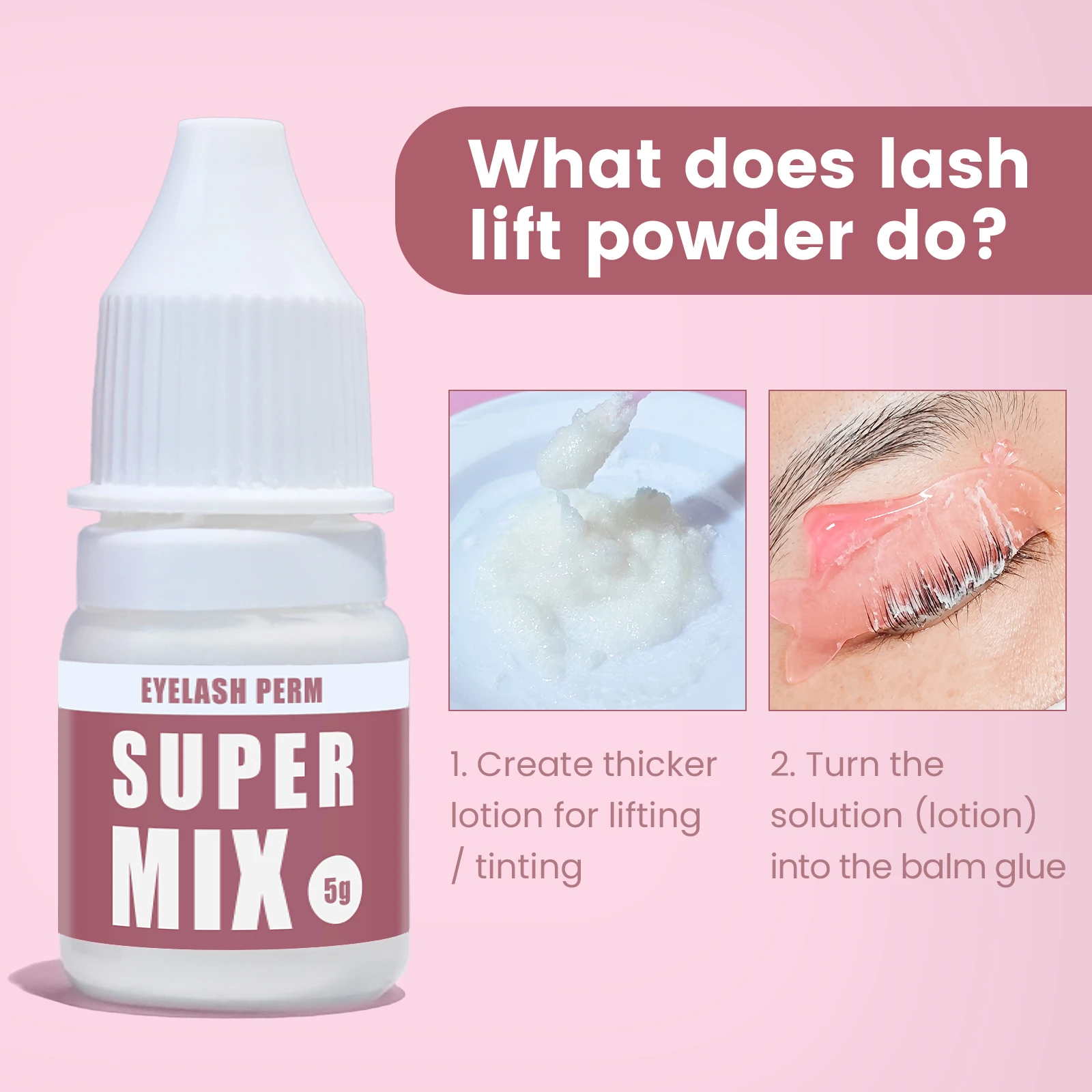 로만사 5g 한국산 속눈썹 리프팅 파우더 슈퍼 믹스 점도 부스터 (속눈썹 펌 로션용, 글루리스 속눈썹 펌 시스템 뷰티 도구)