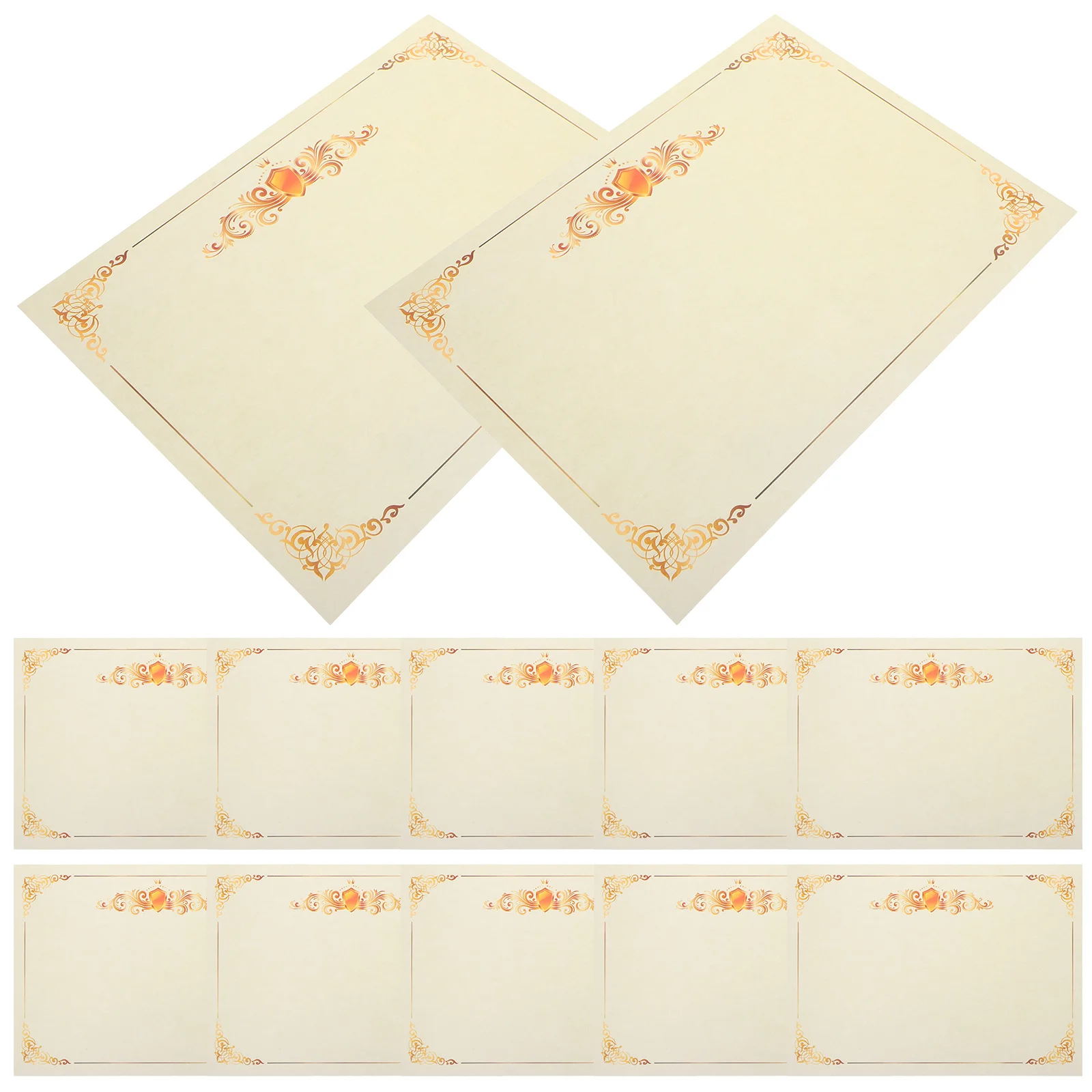 100 ورقة - مادة الأوفست الجانبية، حدود الأزهار مثالية لحفل الجوائز، التعرف على التخرج، قابلة للطباعة #2