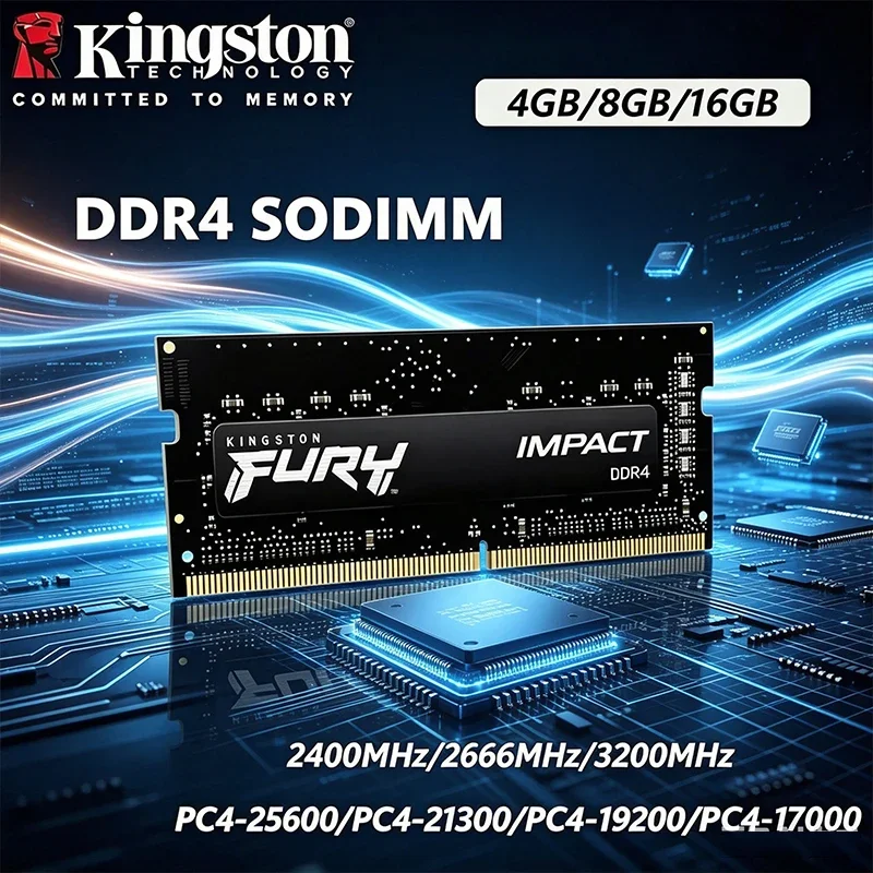 

Kingston FURY Impact DDR4 RAM 32 16 8GB 3200MHz 2400 2666MHz SODIMM Memory 260Pin SODIMM PC4-19200 21300 25600 DDR4 Notebook RAM