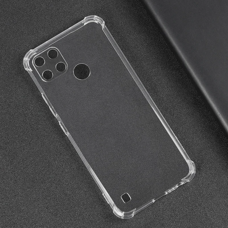 Air Bag Clear TPU Case for Oppo Realme C21Y C53 C33 C55 C21 10 11 9i 9 Prp 8i 7 8 GT A52 A72 A15 A16 C31 GT2 C25Y C20 C35