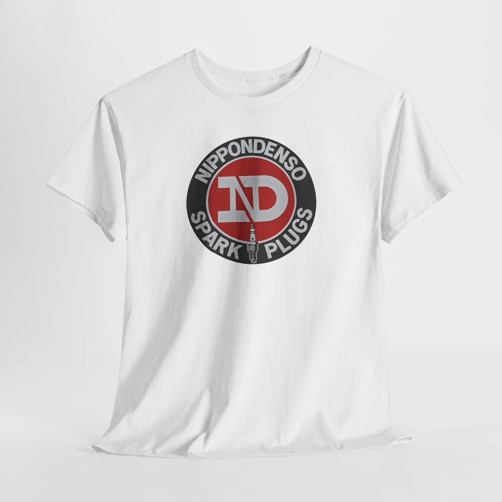 Vintage Japanese Nippondenso Spark Plugs white T-Shirt Retro Auto