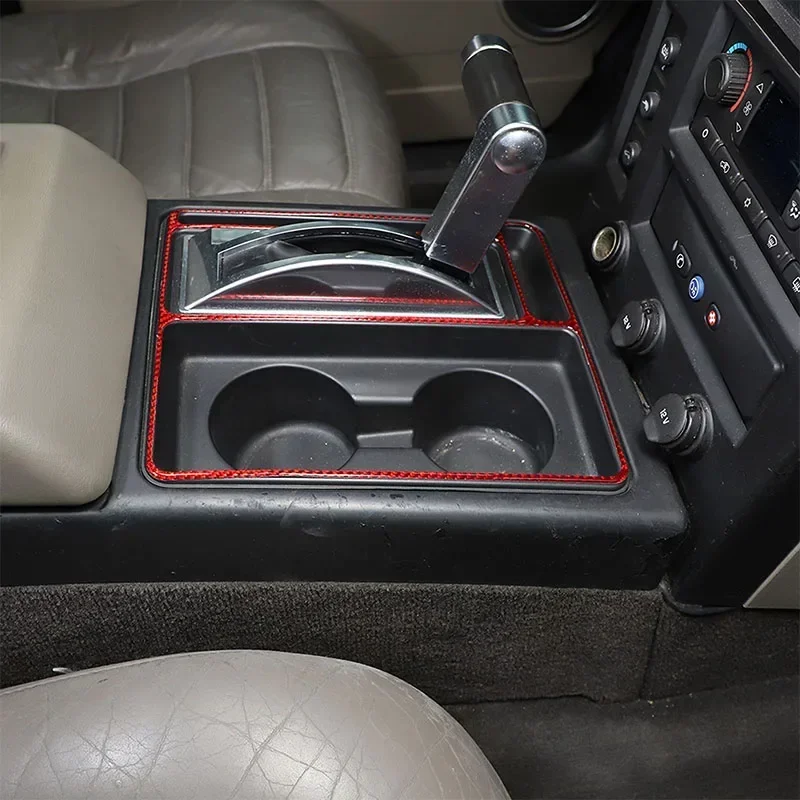 

For Hummer H2 2003-2007 Soft Carbon Fiber Center Gear Indicator Frame Decorative Stickers Interior Accessories