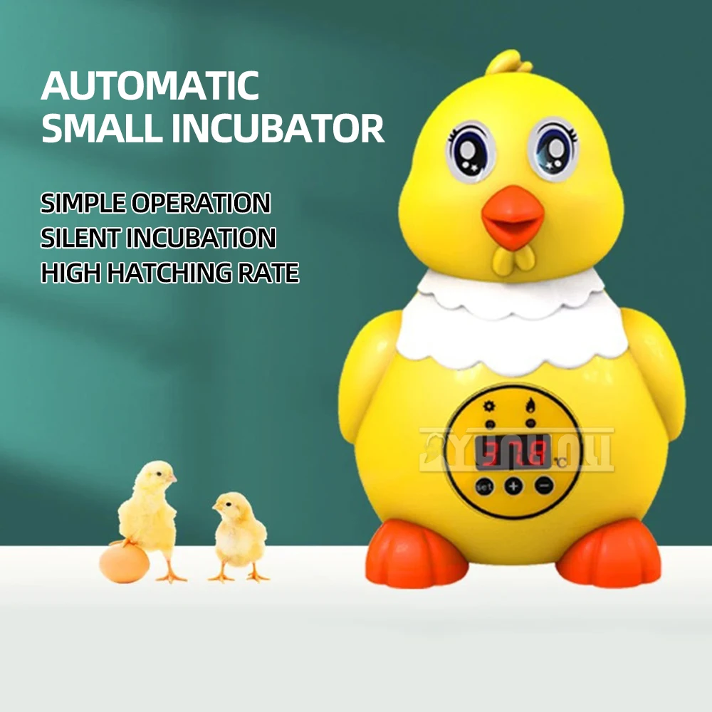 Electric Automatic Egg Incubator, 6 Eggs, Small Yellow, Kindergarten Teaching