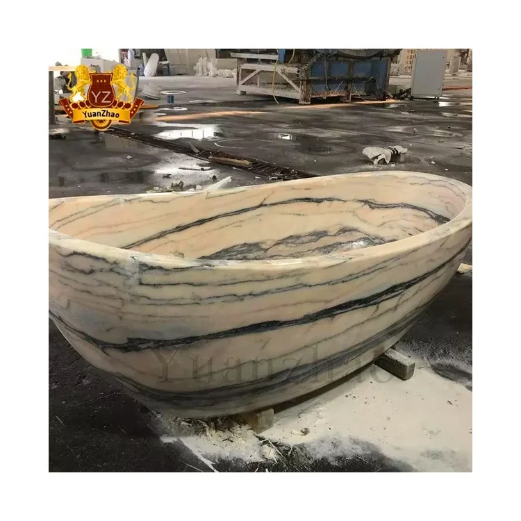Luxury Stone Baths,New Design Modern Japanese Natural Stone Oval Marble Bathtub Soaking Tub For Indoor