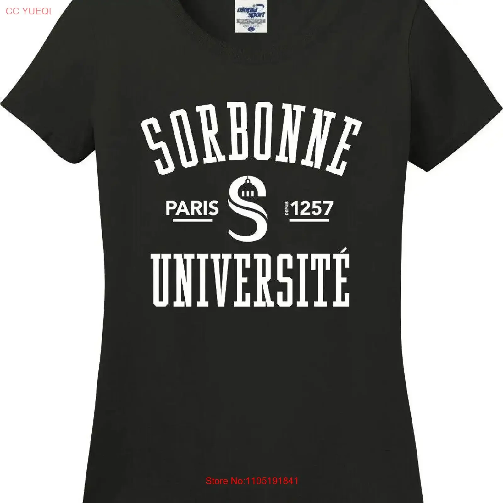 Sorbonne Univerisity Arched Paris France Missy Fit Ladies T Shirt S 3X vintage Washed designer clothes Stylish graphic fashion