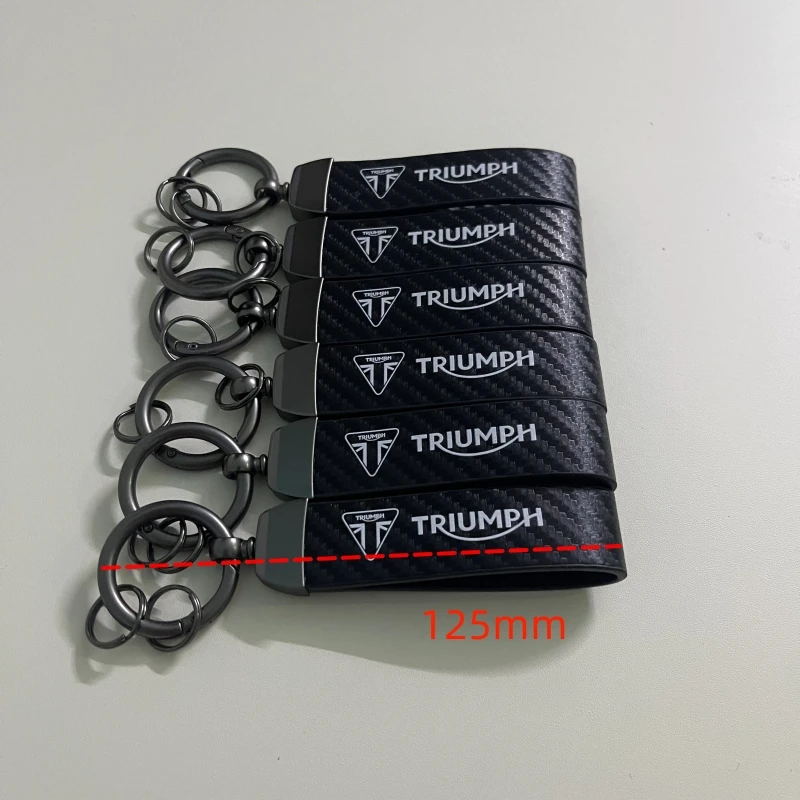 TRIUMPH DAYTONA 675/675 Trident 660 Tiger 900 1050 Üçlü 675 1050 Motosiklet Anahtarlık Metal Karbon Fiber Deri Anahtarlık