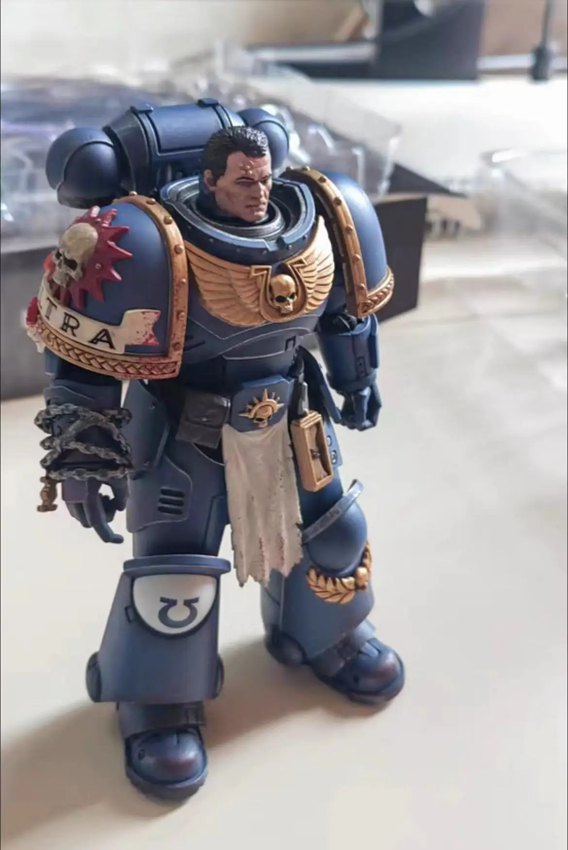 【Original】JOYTOY Warhammer 40K Ultramarines Tenente Tito-Sergente Gadriel-Brother Chairon-Coletores